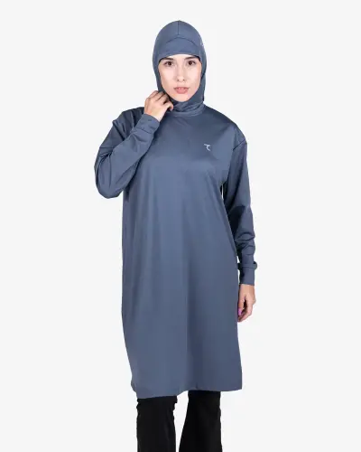 7SHE Sports Tunic Hijab - СЕРЫЙ - 7SABER (1)