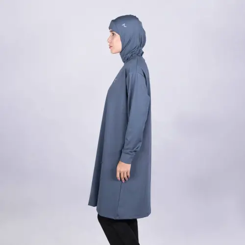 7SHE Sports Tunic Hijab - GRAY - 4
