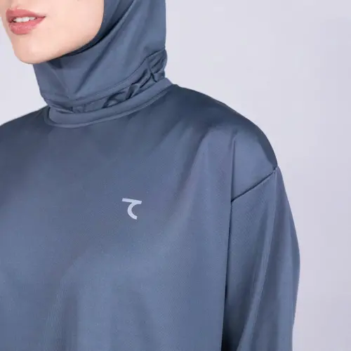 7SHE Sports Tunic Hijab - GRAY - 7