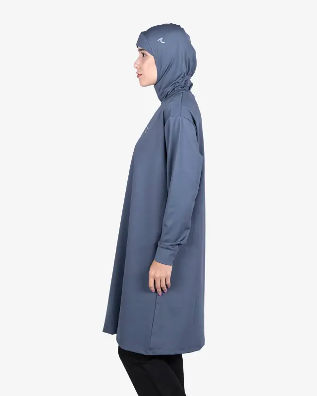 7SHE Sports Tunic Hijab - СЕРЫЙ - 11