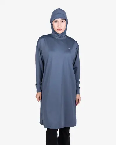 7SHE Sports Tunic Hijab - СЕРЫЙ - 8