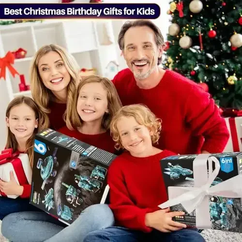 STEM Toys for Kids Ages 8-13, Christmas Birthday Gifts for 8 9 10 11 12 13 14 Year Old Teen Boys Girls, 6-in-1 Solar Robot Educational Science Building Experiment Kits - 2