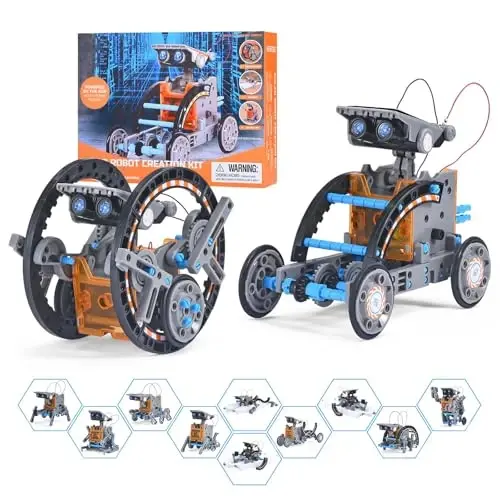 8-13 yoshdagi o'yinchoqlar, 10 yoshli autizmga chalingan bola uchun 12 tasi 1 da Stem Project Solar Robot o'yinchoq, 8-14 yoshdagi bolalar uchun ilmiy to'plamlar, 8 9 10 11 12 13 14 yoshli bola uchun Rojdestvo tug'ilgan kun sovg'asi uchun o'yinchoq - 1