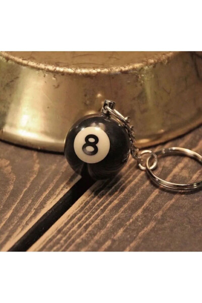 8 Ball Billiard Ball Keychain (WOMİ) - 13