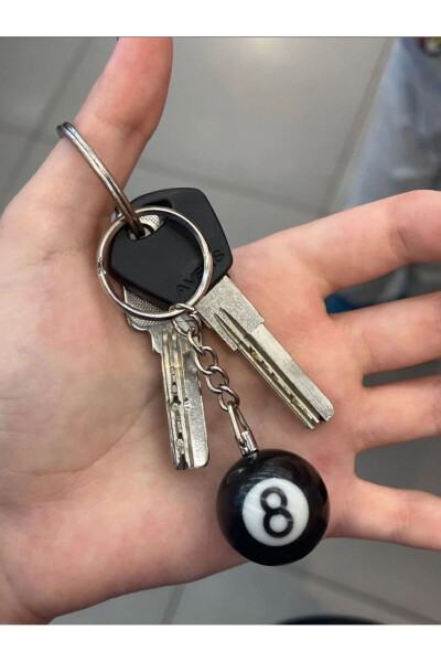 8 Ball Billiard Ball Keychain (WOMİ) - 16