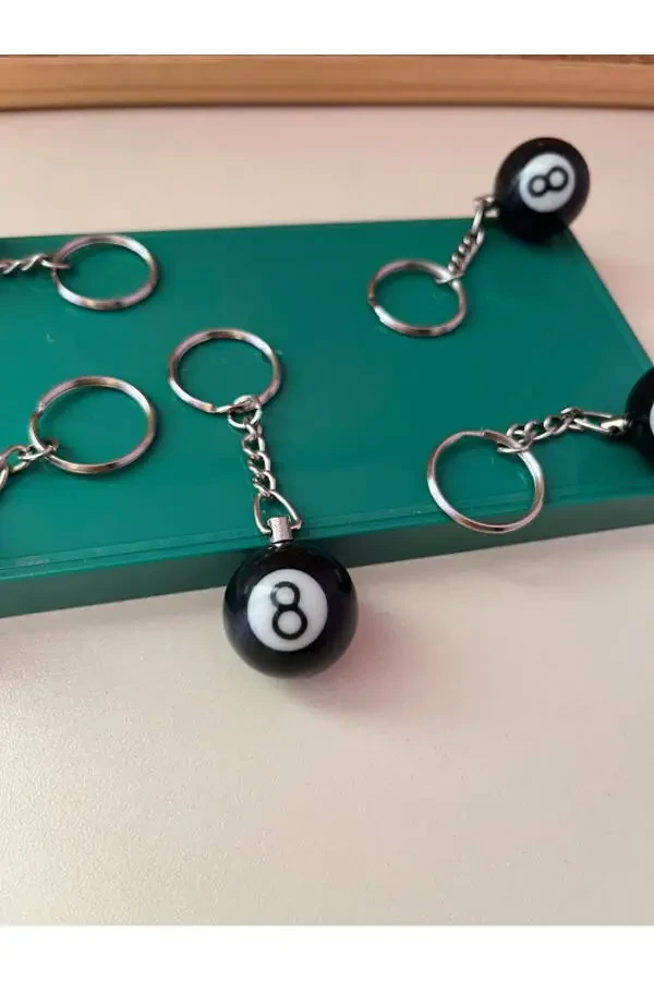 8 Ball Billiard Ball Keychain (WOMİ) - 17