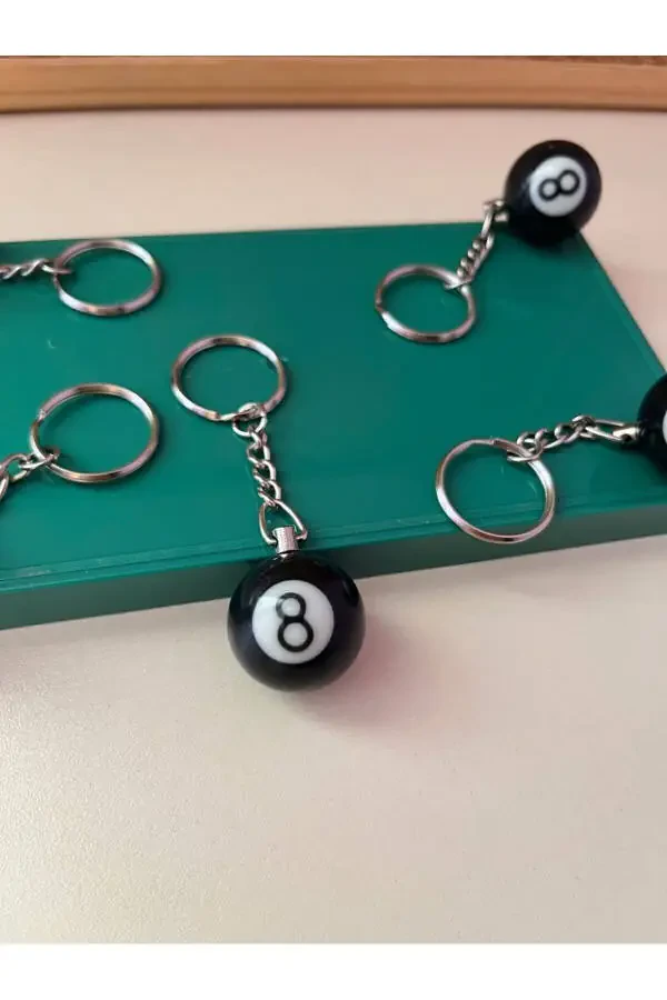 8 Ball Billiard Ball Keychain (WOMİ) - 11