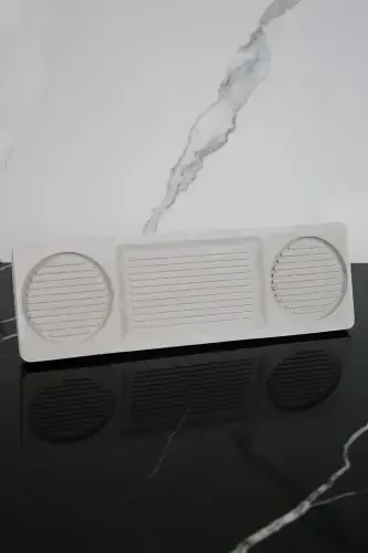 8 dona beton hammom to'plami qattiq suyuq sovun idish, tish cho'tkasi idishi, shamdon, tutatqi, patnis, taqdimot idishi, paxta qutisi - Beton kulrang - 2