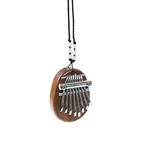 8 Key Mini Kalimba Exquisite Finger Thumb Piano Marimba Musical Good Accessory Pendant Gift - 4