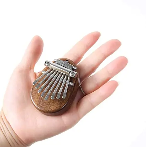 8 Key Mini Kalimba Exquisite Finger Thumb Piano Marimba Musical Good Accessory Pendant Gift - 1