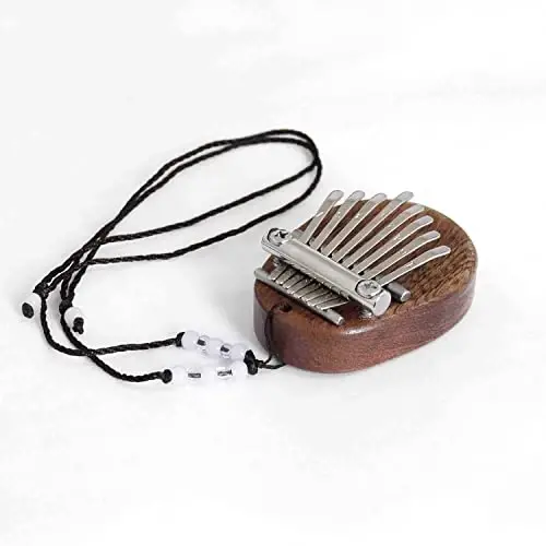 8 Key Mini Kalimba Exquisite Finger Thumb Piano Marimba Musical Good Accessory Pendant Gift - 2