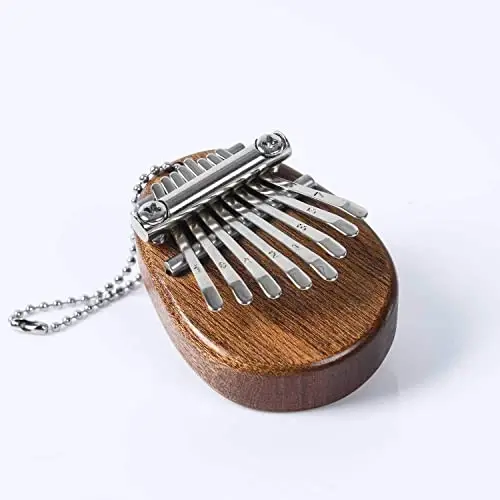 8 Key Mini Kalimba Exquisite Finger Thumb Piano Marimba Musical Good Accessory Pendant Gift - 3