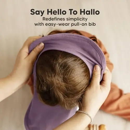 8-Pack Baby Bibs for Boys, Girls - Pullover Bibs for Drooling Teething Baby Girl & Boy Toddler, Newborn, Soft & Absorbent, Cute Colors, Large Torso Coverage Keep Infant Clean & Dry (Dahlia) - 4