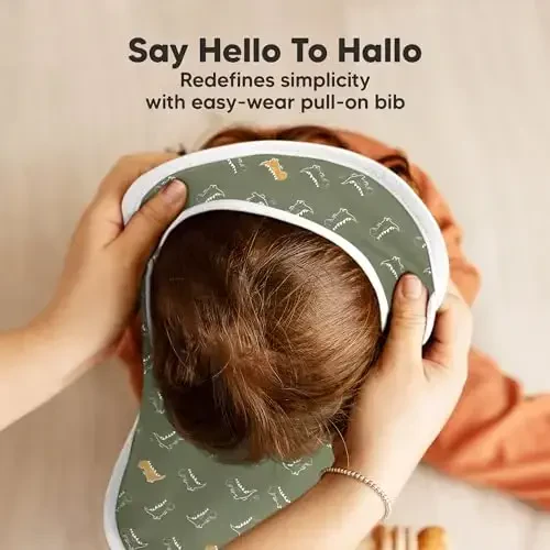 8-Pack Baby Bibs for Boys, Girls - Pullover Bibs for Drooling Teething Baby Girl & Boy Toddler, Newborn, Soft & Absorbent, Cute Colors, Large Torso Coverage Keep Infant Clean & Dry (Mesozoic) - 4