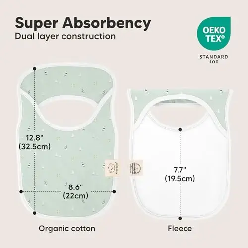 8-Pack Baby Bibs for Boys, Girls - Pullover Bibs for Drooling Teething Baby Girl & Boy Toddler, Newborn, Soft & Absorbent, Cute Colors, Large Torso Coverage Keep Infant Clean & Dry (Vessels) 