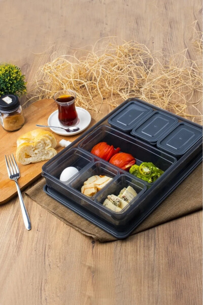 8 Piece Picnic Breakfast Fresh Food Storage Container - 1