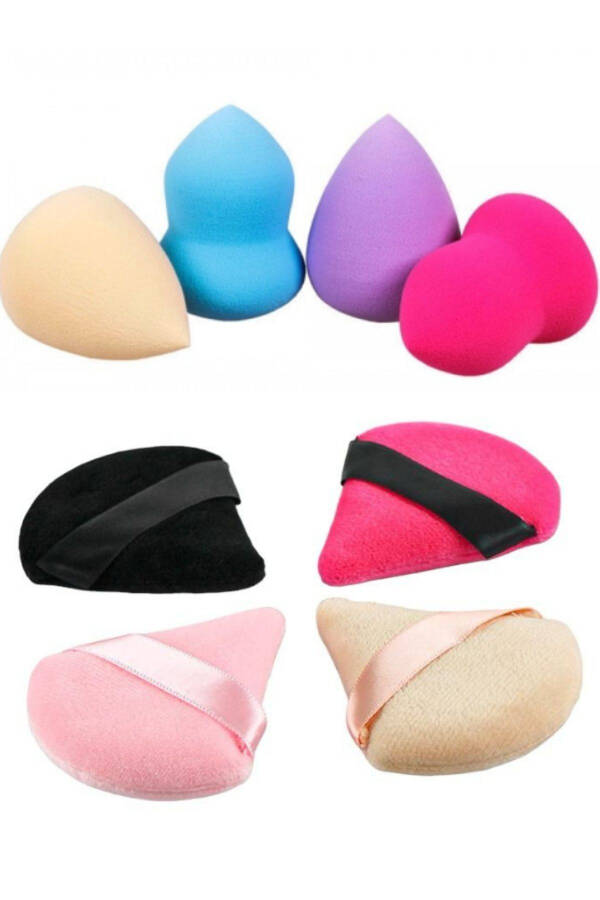 8 Piece Professional Makeup Sponge Set, Bb Cream, Foundation, Concealer, Powder Application 8 Piece Set - 1