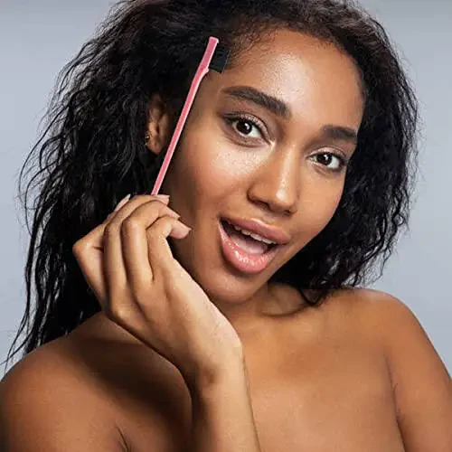 8 Pieces Hair Styling Comb Set Teasing Rat Tail Brush for Edge&Back Brushing, Combing, Slicking Hair for Women Edge Brush Double Sided Edge Comb for All Hair Styles(edge control brush-8pcs) - 6