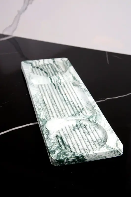 8 штук бетонная ванная комната набор твердый жидкий дозатор мыла зубная щетка держатель свеча держатель ладанница поднос подарочная коробка хлопок коробка-зеленый - 5