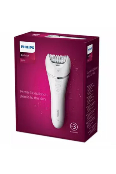 8000 Series Wet/Dry Epilator - Braun Mini Trimmer - Eyebrow Razor 3-Piece Set - 8