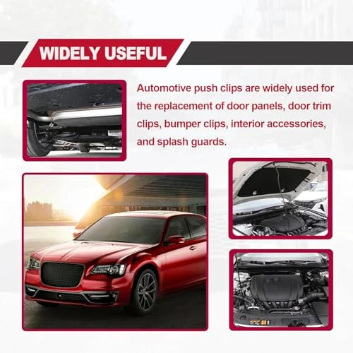 801 dona Avtomobil ushlab turuvchi kliplar Mahkamlagichlar 24 ta eng mashhur o'lcham Eshik bezini bezash paneli kliplari to'plami Mahkamlagichlar to'plami Avtomobil itarish qozig'i Toyota GM Ford Honda Chevy Acura Chrysler Mazda uchun to'plam - Vrasly