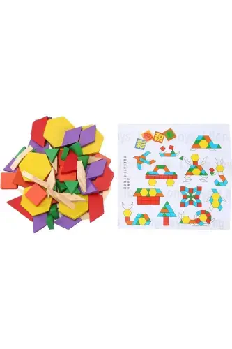 8020 Wooden 125 Piece Tangram Puzzle - GENEL MARKALAR (1)