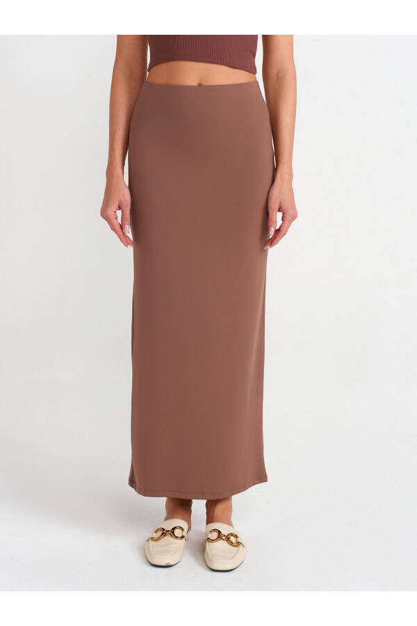 80354 Midi Pencil Skirt - S. Coffee - 15