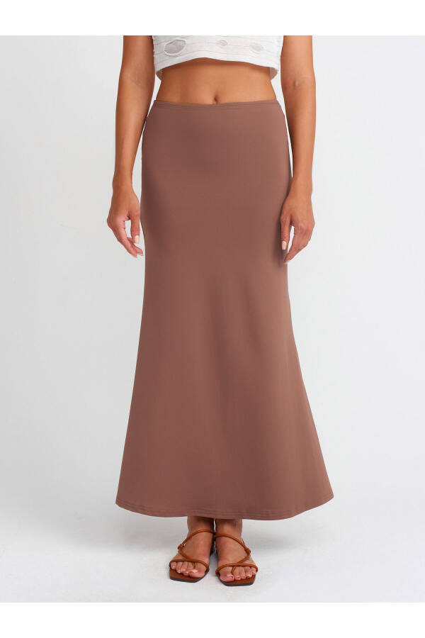 80362 High Waist Maxi Skirt - S.coffee - 7