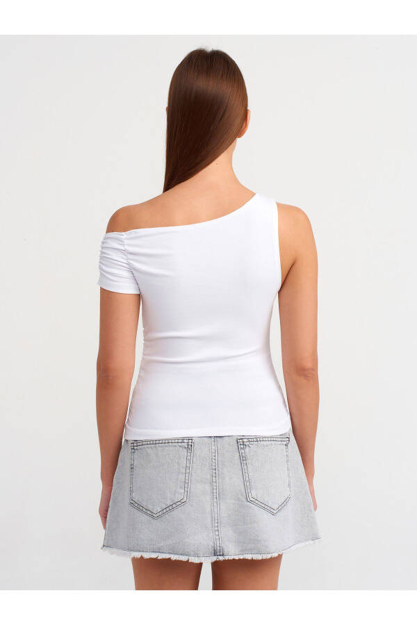 80565 Two-Tone Mini Denim Skirt-Gray - 17