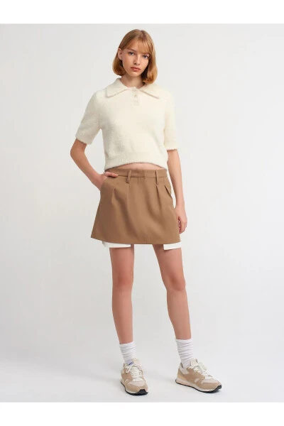 80809 Mini Skirt - Camel - 5