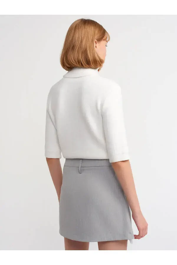 80809 Mini Skirt - Gray - 2