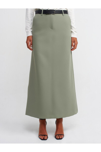 80825 Belted Midi Skirt - Green - 11