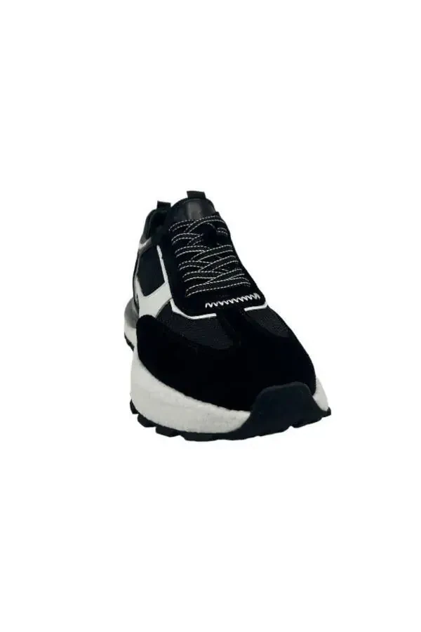 812 2521 ERKAK SPORT OYOQ KIYIM & SNEKAER-QORA SUED - 2