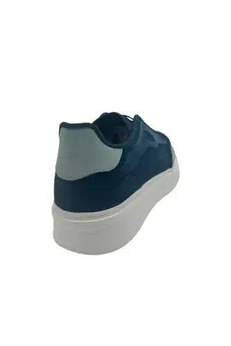 812 2539 МУЖСКИЕ СПОРТИВНЫЕ КРОССОВКИ И КЕДЫ - СИНЯЯ ЗАМША - 3