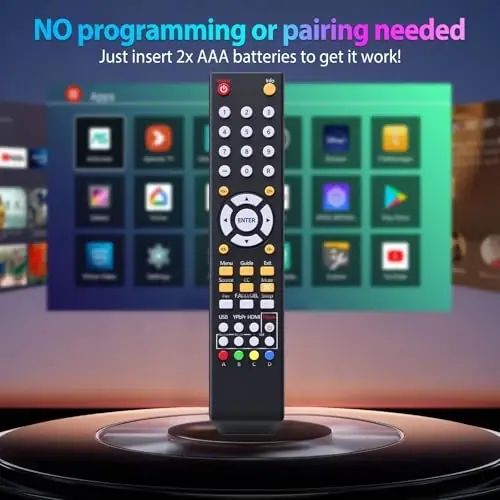 Universal Remote Control Replacment for All Sceptre TV LED LCD HDTV (8142026670003C) - 4