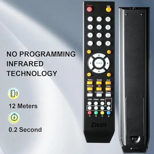 8142026670003C Universal Remote Control Replacement Compatible with All Sceptre TV Remote - 4