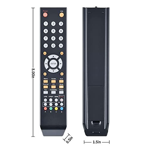 8142026670003C Universal Replacment Remote Control Compatible for All Sceptre TV LED LCD HDTV (8142026670003C) - 14