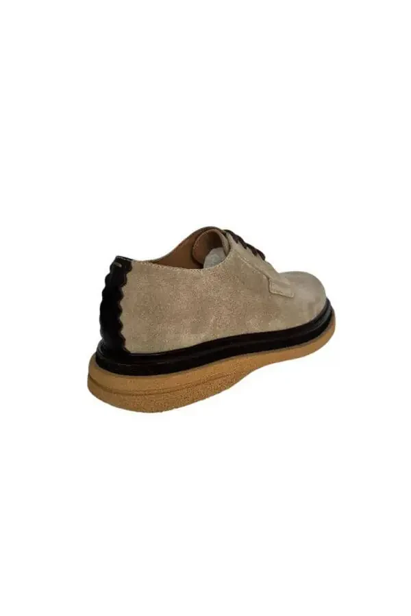 852 5001 MEN CLASSIC SHOES-BEIGE SUEDE - 3