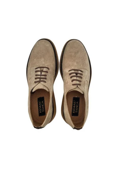 852 5001 MEN CLASSIC SHOES-BEIGE SUEDE - 4