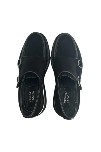 852 5003 ERKAK KLASSİK OYOQ KİYIMI-QORA SUED - 4