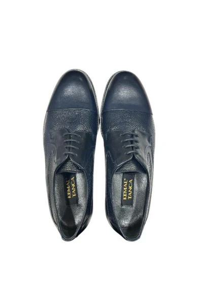 852 Z-448 MEN'S CLASSIC SHOES-NAVY BLUE ANTIQUE FLO - 4