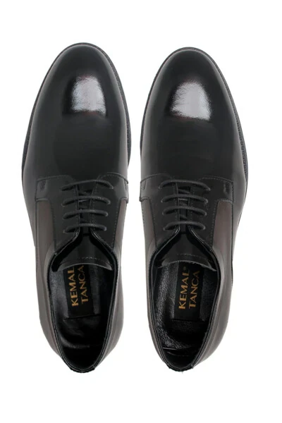 859 A-1900 ERKAK KLASSİK OYOQ KIYIM-QORA RUGAN - 4