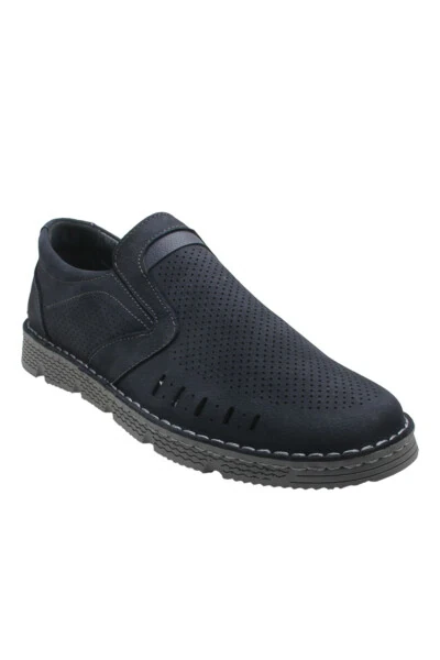 859 F-4001 MEN'S CASUAL SHOE - NAVY NUBUCK - KEMAL TANCA (1)
