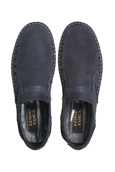 859 F-4001 MEN'S CASUAL SHOE - NAVY NUBUCK - 4