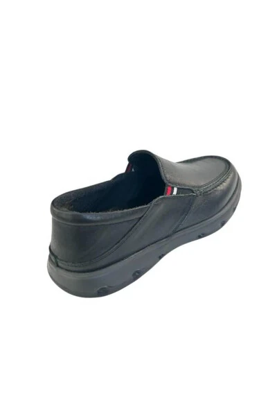 863 21396-1 MEN CASUAL SHOES-BLACK LEATHER - 3