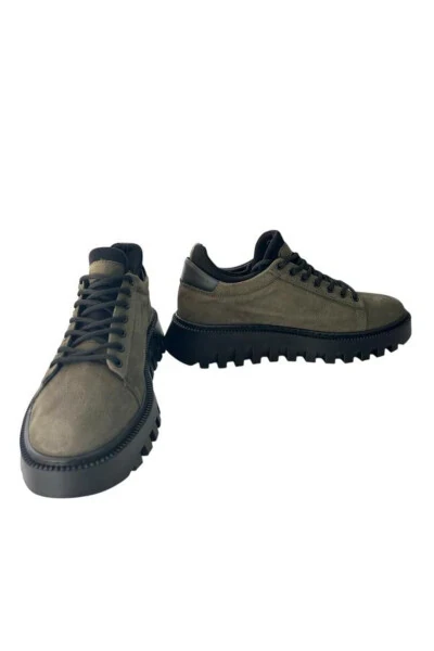 873 21171 MEN'S CASUAL SHOE-KHAKI NUBUCK FLOTTER - 4