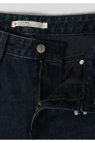 891 Maya Slim Fit Mid-Rise Tapered Leg Dark Blue Women's Pants - 8