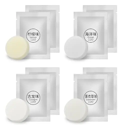 8 Packs Car Air Vent Clips Freshener Refills Solid Fragrance Replacement Pads, Long Lasting Fresheners for Cars(4 Scents included Cologne,Lavender, Lemon, Ocean) - HICOMFLY