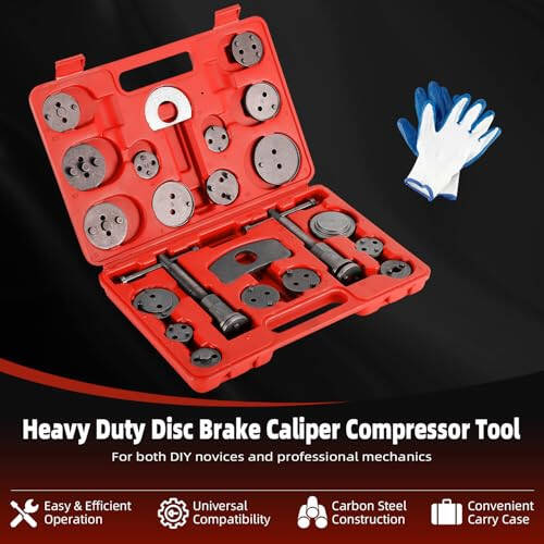 8MILELAKE Disk Tormoz Kaliper Kompressor Shamol Qaytarish Asbob 24 dona Professional Kaliper Asboblar To'plami - 2
