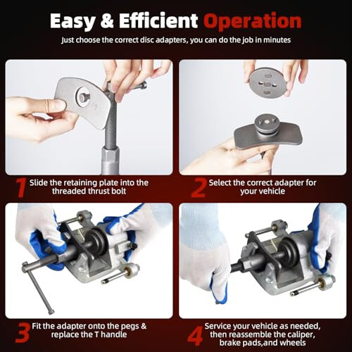 8MILELAKE Disk Tormoz Kaliper Kompressor Shamol Qaytarish Asbob 24 dona Professional Kaliper Asboblar To'plami - 5